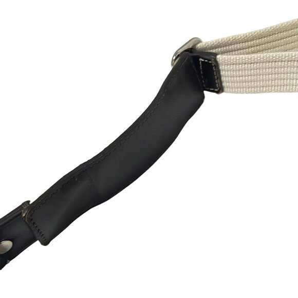 COACH Hamptons Signature Swing Pack 10250 Khaki Dark Brown Jacquard Leather - Picture 7 of 9